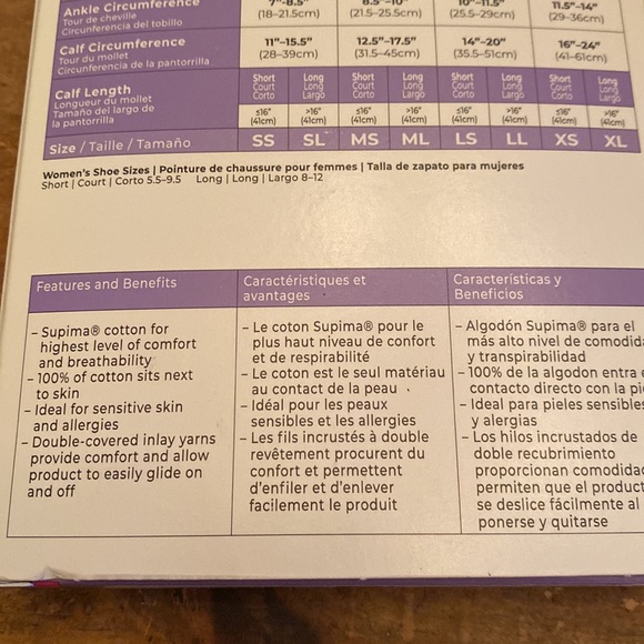 Sigvaris Knee High Medical Compression Socks Size M - Picture 7 of 12